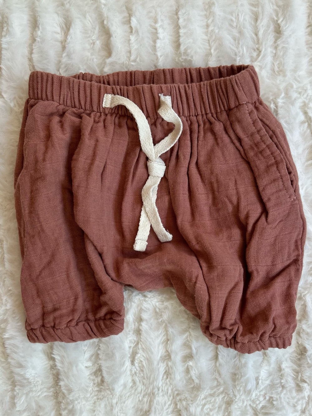 Fin & Vince Cotton Muslin Shorts